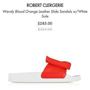 Robert Clergerie Leather Slides